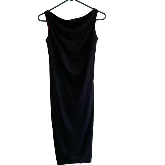 Black sleeveless midi dress size 3/4 Express - Picture 1 of 7